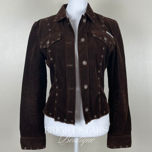 Rare Corduroy Studded Jacket ASO Dawn Summers Buffy the Vampire Slayer Y2K VTG - Picture 5 of 11